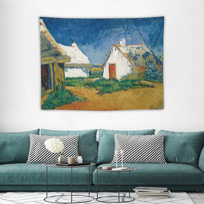 Van Gogh’s White Cottages at Saintes-Maries Tapestry