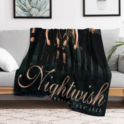 Nightwish 2 Loerrcok Human Nature World Tour 2022 Throw Blanket