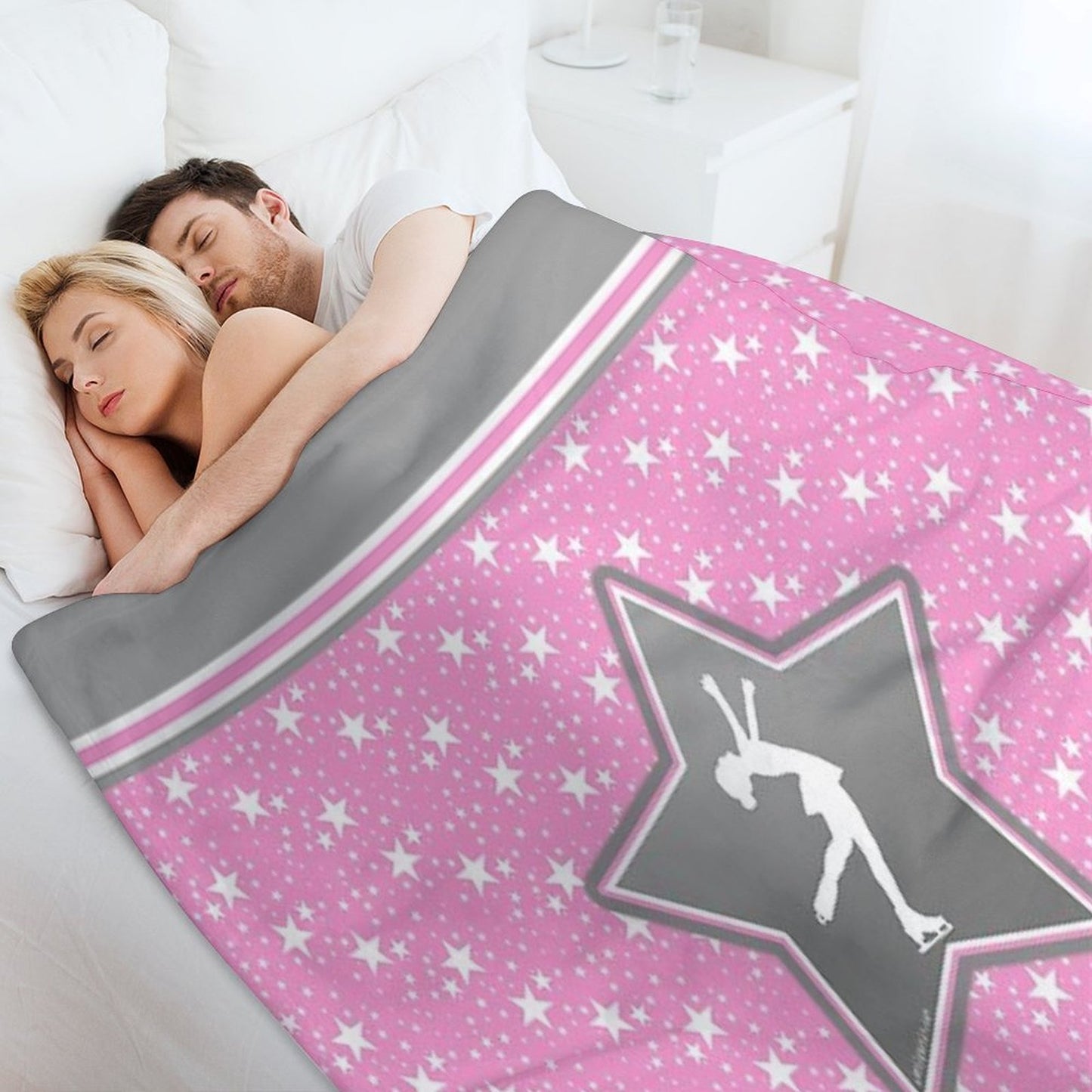Figure Skating Among The Stars Throw Blanket