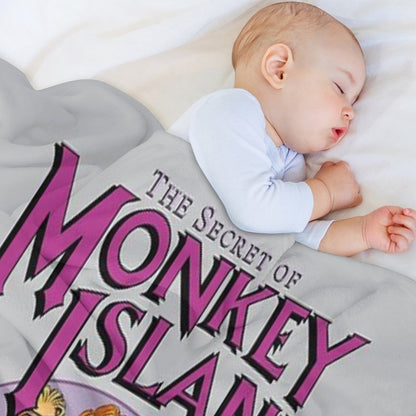 Secret of Monkey Island - I'M A MIGHTY PIRATE! Classic MS-DOS Point And Click Graphic Adventure Game! Throw Blanket