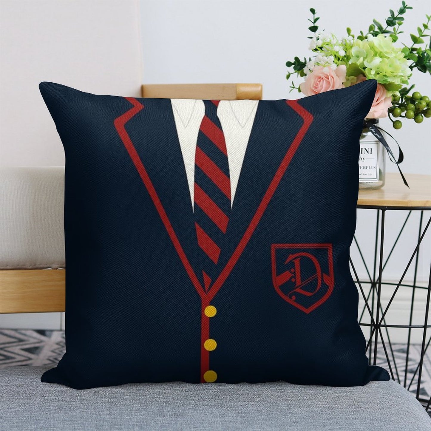 Dalton Academy's The Warblers Linen Throw Pillow Cover