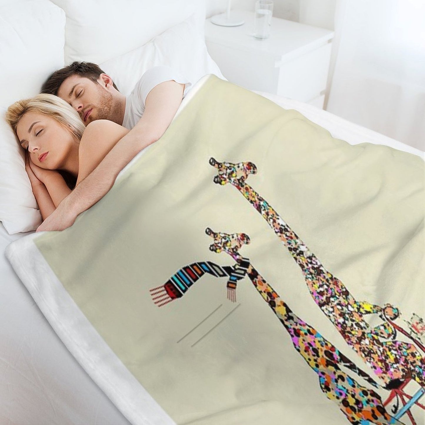 Giraffes Days Lets Tandem Throw Blanket