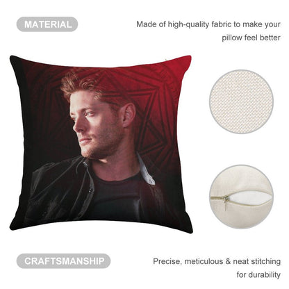 It's Where My Demons Hide Linen Throw Pillow Cover