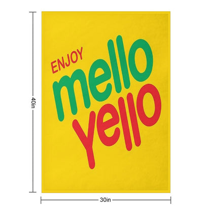 Enjoy Mello Yello Throw Blanket