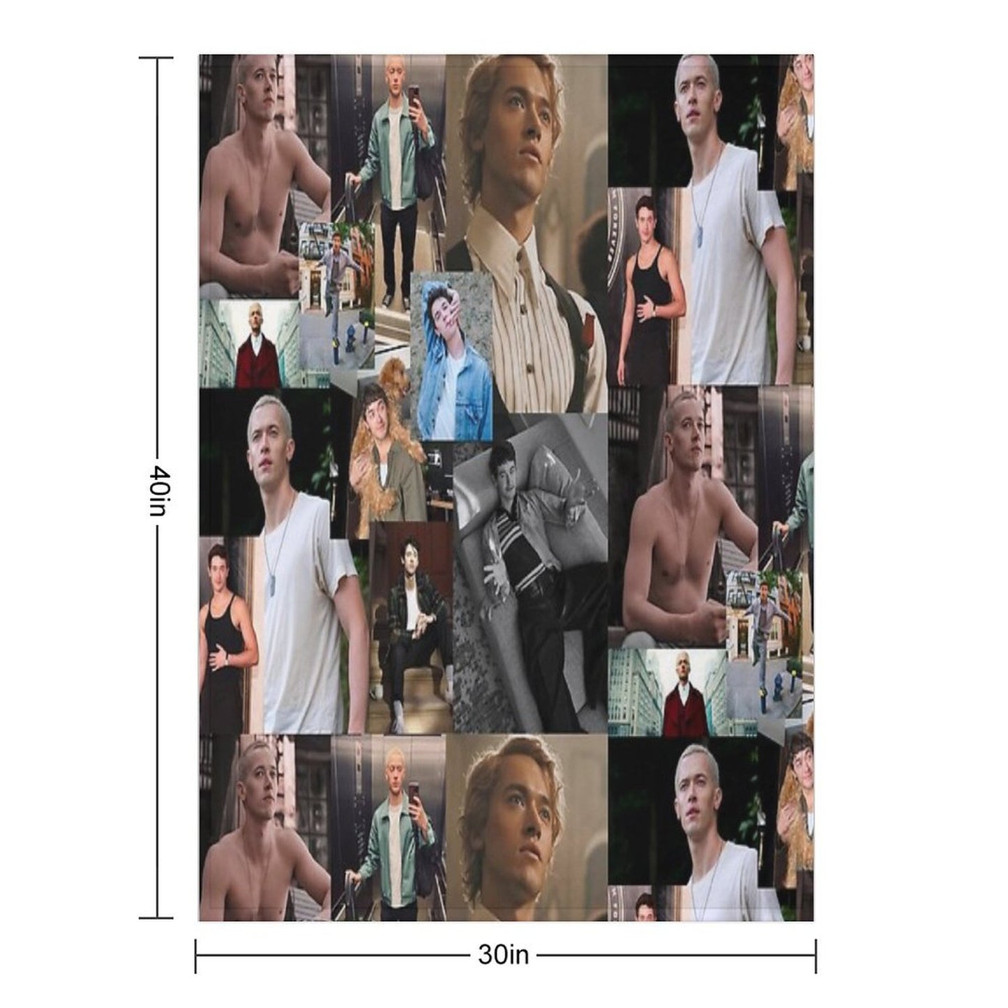 Tom Blyth Coriolanus Snow Throw Blanket