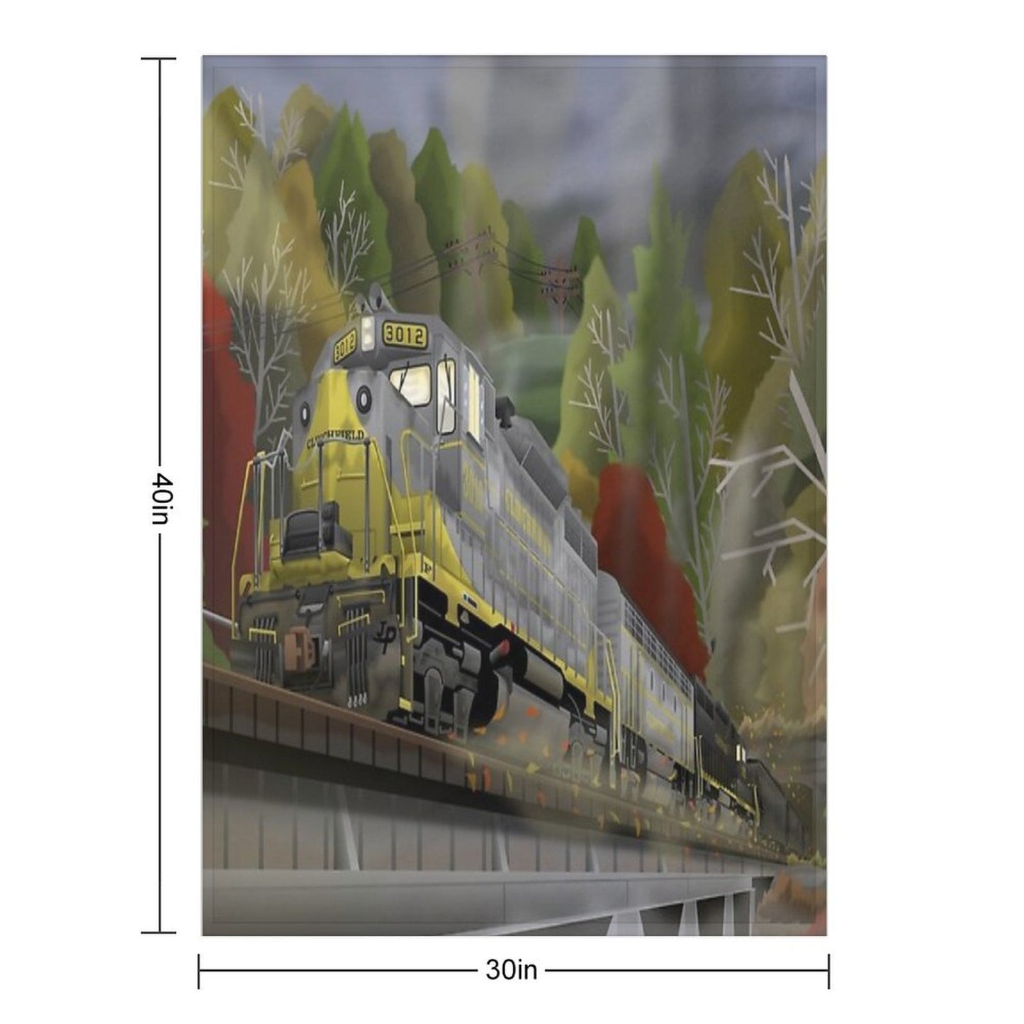 Appalachian Autumn Throw Blanket