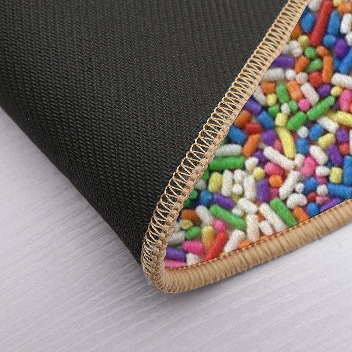Rainbow Sprinkles Bath Mat