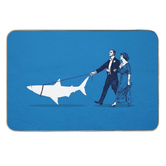 Walking The Shark  Toxin-Free Bath Mat