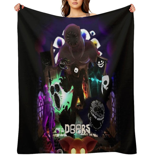Roblox Doors Team Throw Blanket