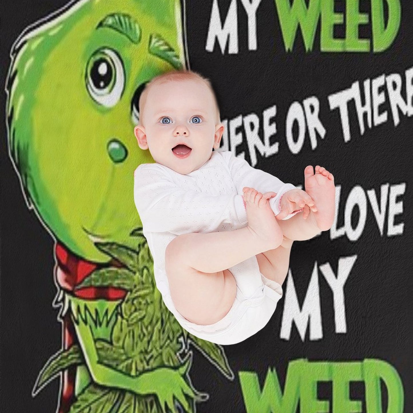 I Will Love My Weed Here Or There I Will Love My Weed Everywhere Throw Blanket