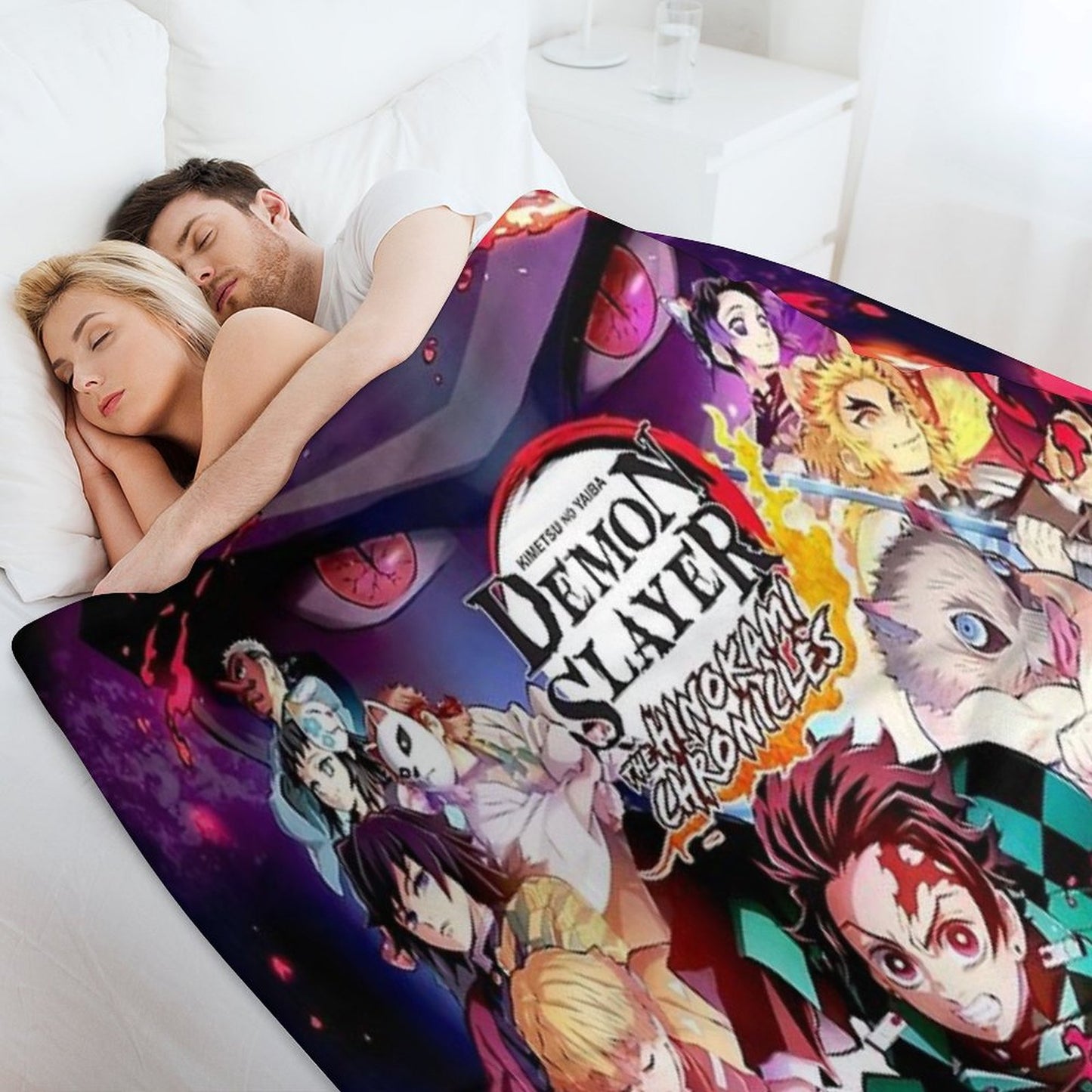Demon Poster Throw Blanket