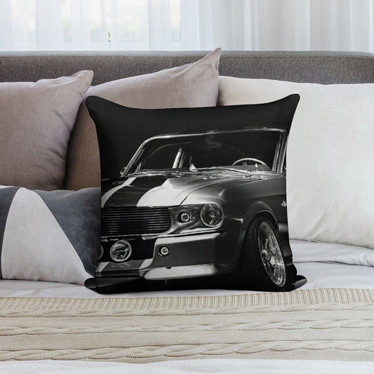 1967 Ford Mustang Shelby GT 500 Soft High-Density Material Throw Pillow