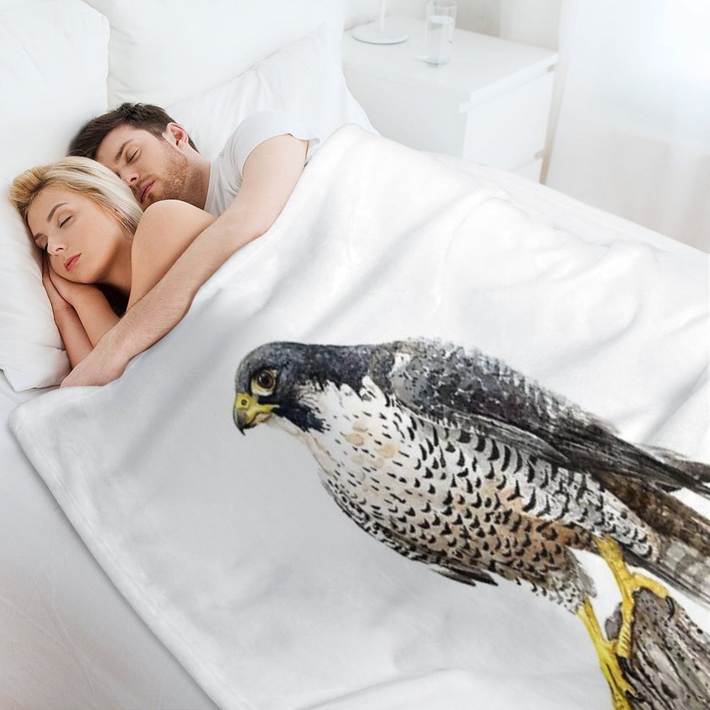 Peregrine Falcon #2 Throw Blanket
