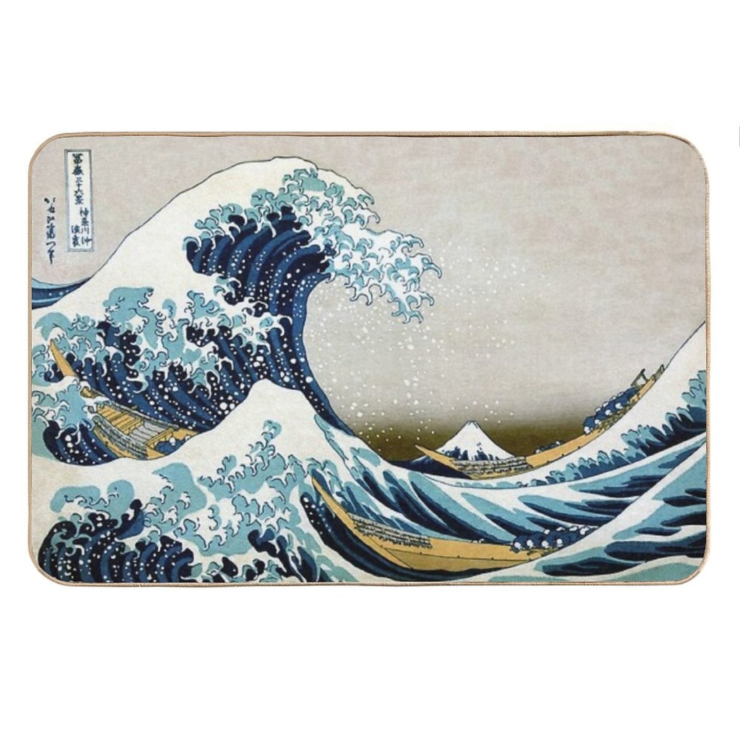 The Great Wave, Famous Japanese Artwork Bath Mat