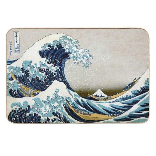 The Great Wave, Famous Japanese Artwork Bath Mat