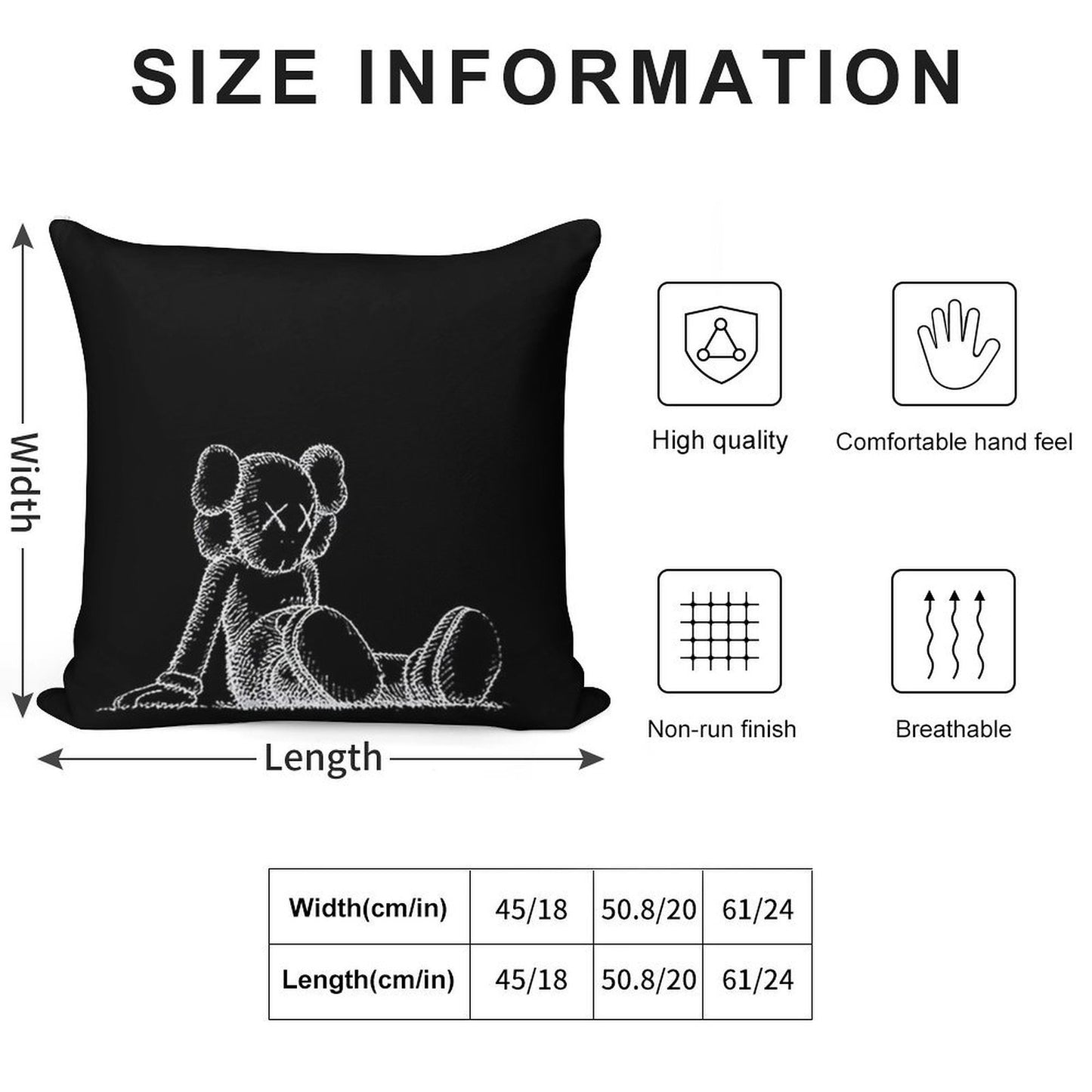 So Tired! Soft Hidden Zipper Throw Pillow