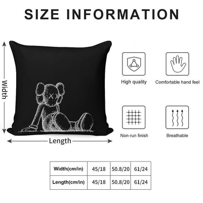 So Tired! Soft Hidden Zipper Throw Pillow