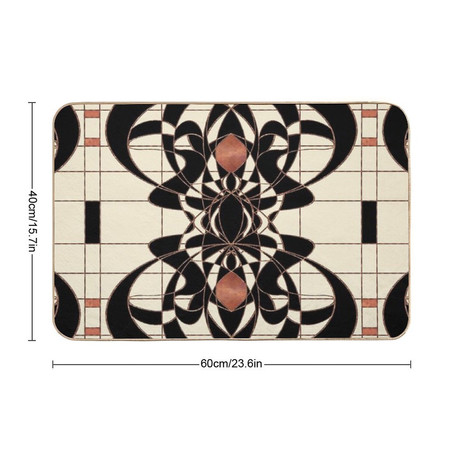 Twenties Vintage Art Deco Art Nouveau Design Bath Mat
