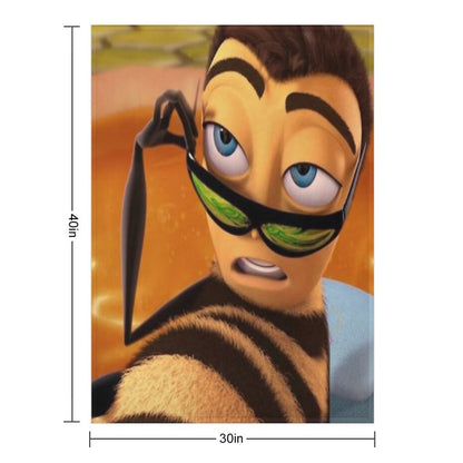 Bee Movie Barry Benson Meme Throw Blanket
