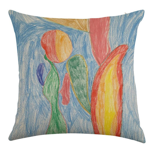 Leaf Leaf Mania Linen Throw Pillow Cover