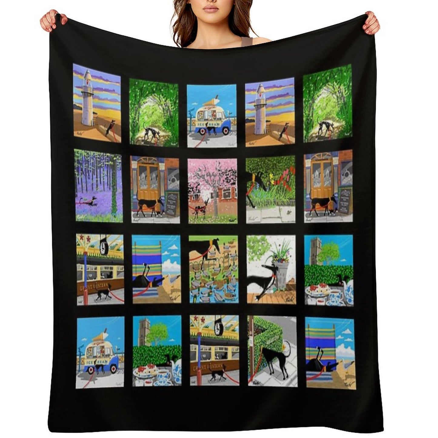 The Lockdown Doodles Set 1 Throw Blanket