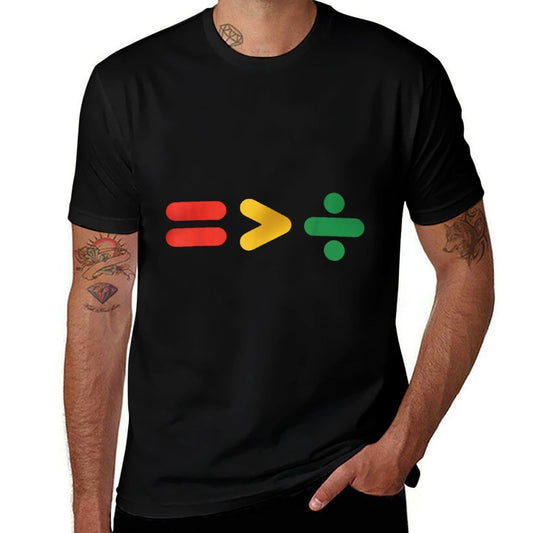 Juneteenth Equality Is Greater Than Division Afro  Stretchy T-Shirt