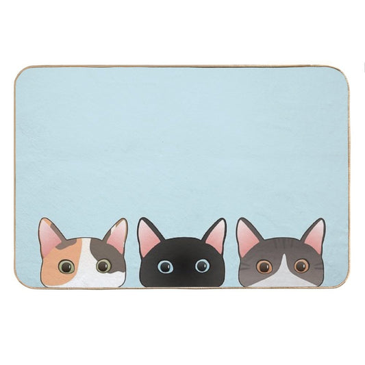 Peeking Cats Bath Mat