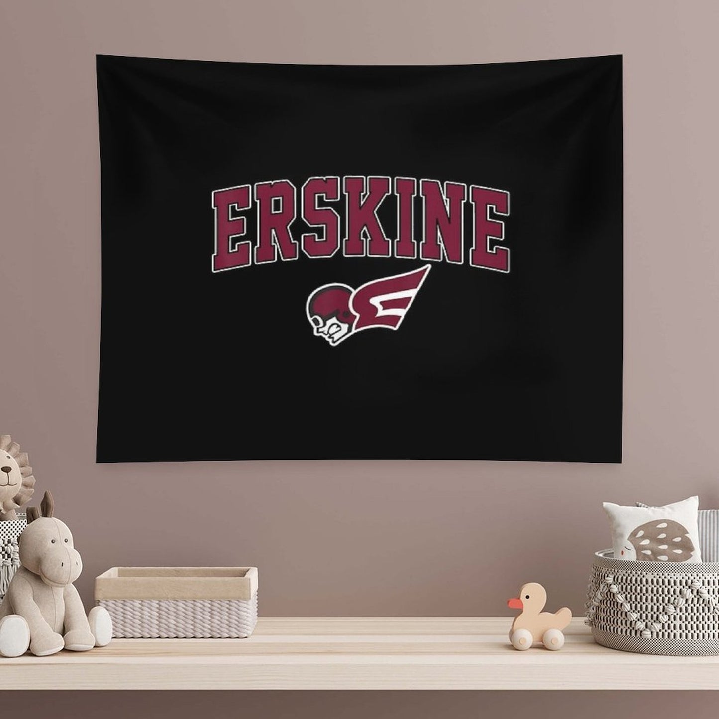 ERSKINE College Vintage Sports Design for Men Women Tapestry