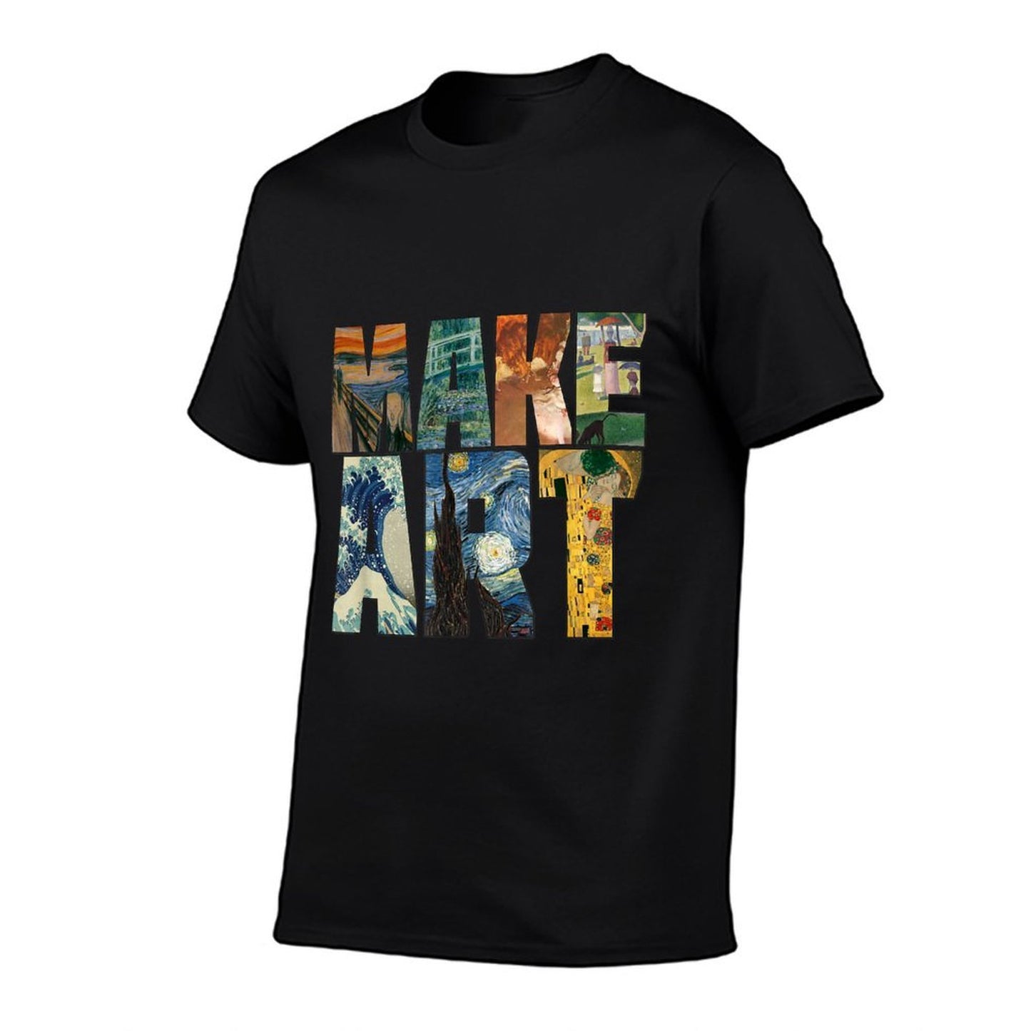 MAKE ART  Funny Artist Artistic Humor Painting Cool T-shirt  Durable T-Shirt