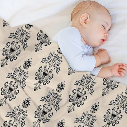 Haunted Mansion Wallpaper Hazelnut #Pastel Throw Blanket