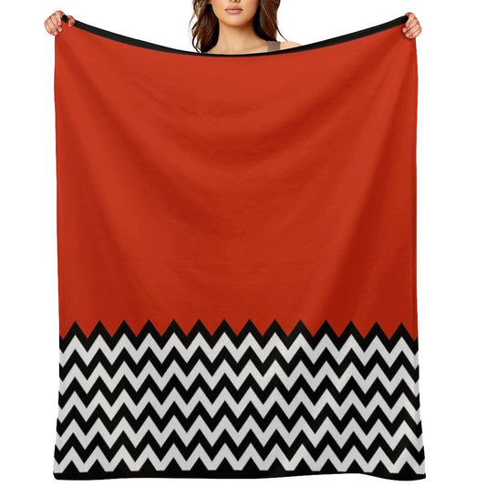 Black Lodge (Twin Peaks) Inspired Graphic Throw Blanket