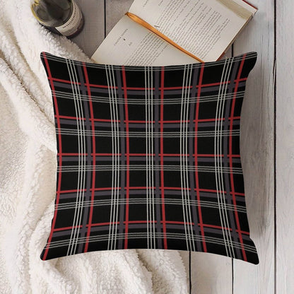 GTi Tartan Linen Throw Pillow Cover