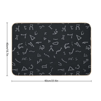 Glyphs Bath Mat
