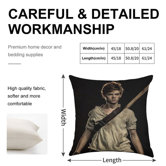 The Maze Runner - Newt 2 Linen Throw Pillow Cover