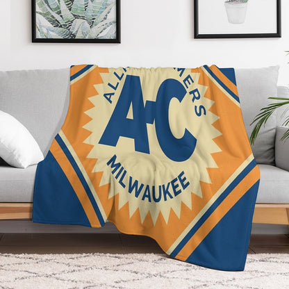 Allis Chalmers Retro Logo Throw Blanket