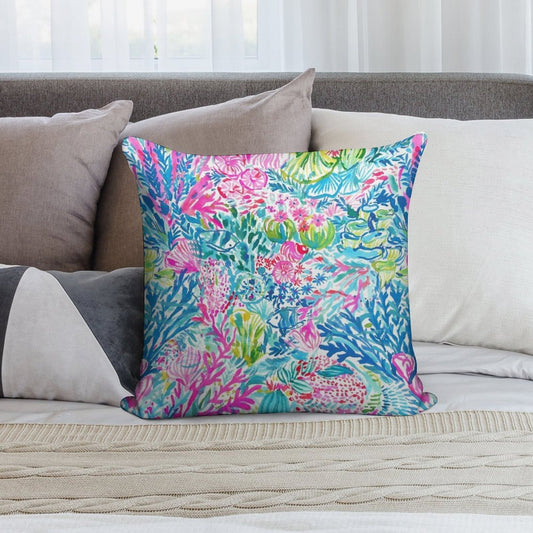 Summer Lily Ocean Holidays Soft Gift Ready Throw Pillow