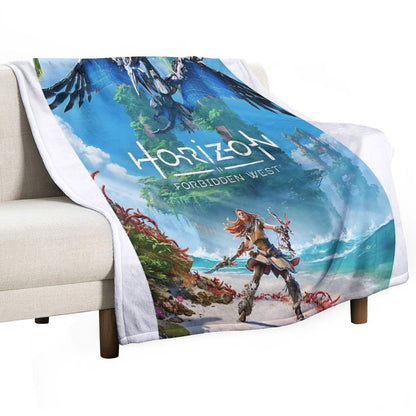 Horizon Forbidden West [poster] Throw Blanket