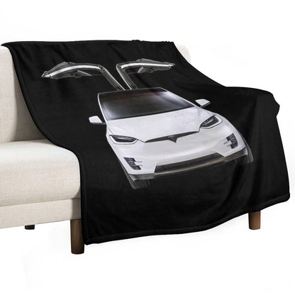 Model X, Tesla Model X Throw Blanket