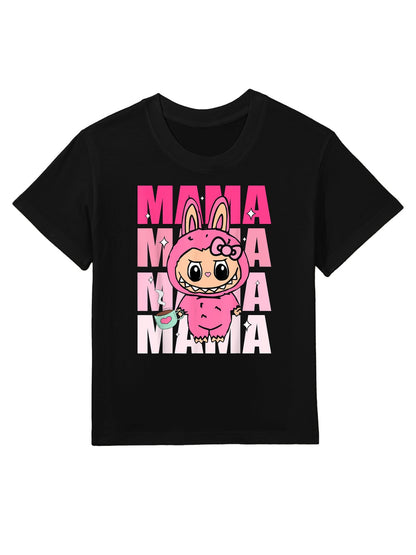 Labubu Mom Coffee's My Fuel Labubus Are My Therapy Mothers Kids T-Shirt