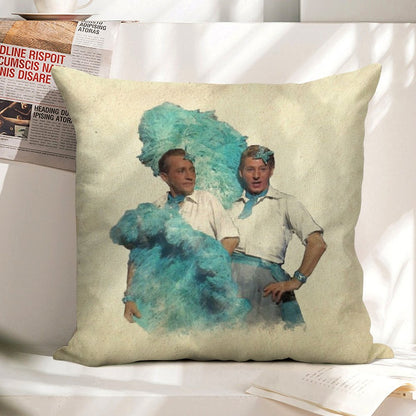 Reprise (Sisters) - Watercolor Linen Throw Pillow Cover