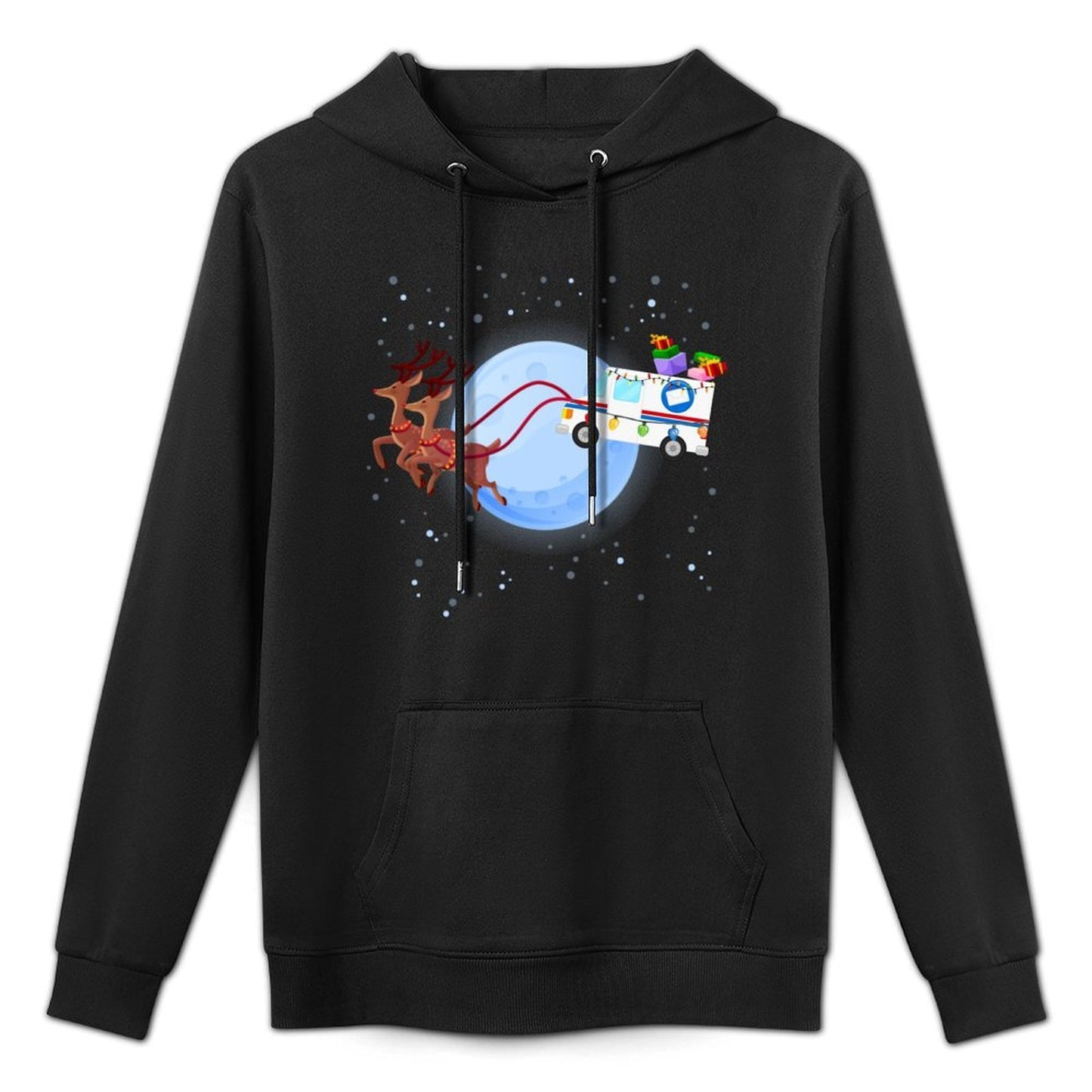 Postal Worker Christmas Mail Truck Funny Mailman Gift Durable Construction Hoodie