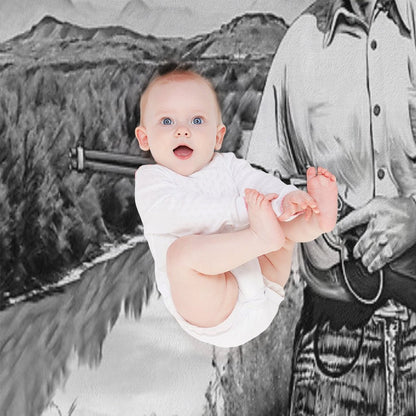 The Rifleman Chuck Connors Throw Blanket