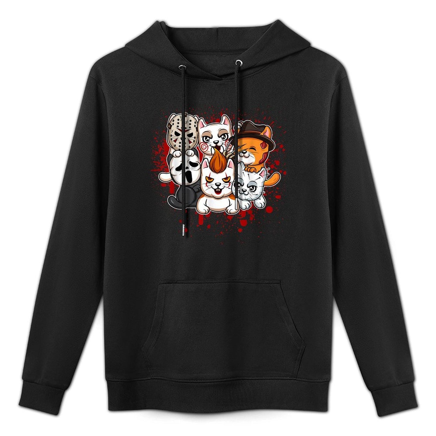 My Little Horror Crew - Halloween Cats for Men Women Shrink-Resistant Hoodie