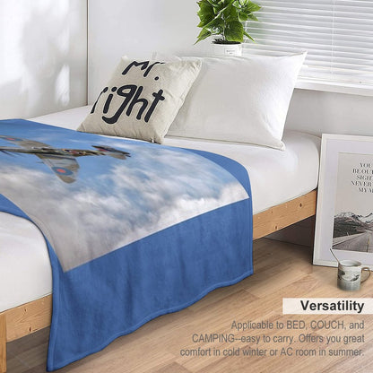 Spitfire LF IX 126 Squadron Throw Blanket