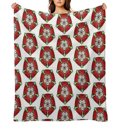 Tudor Rose Throw Blanket