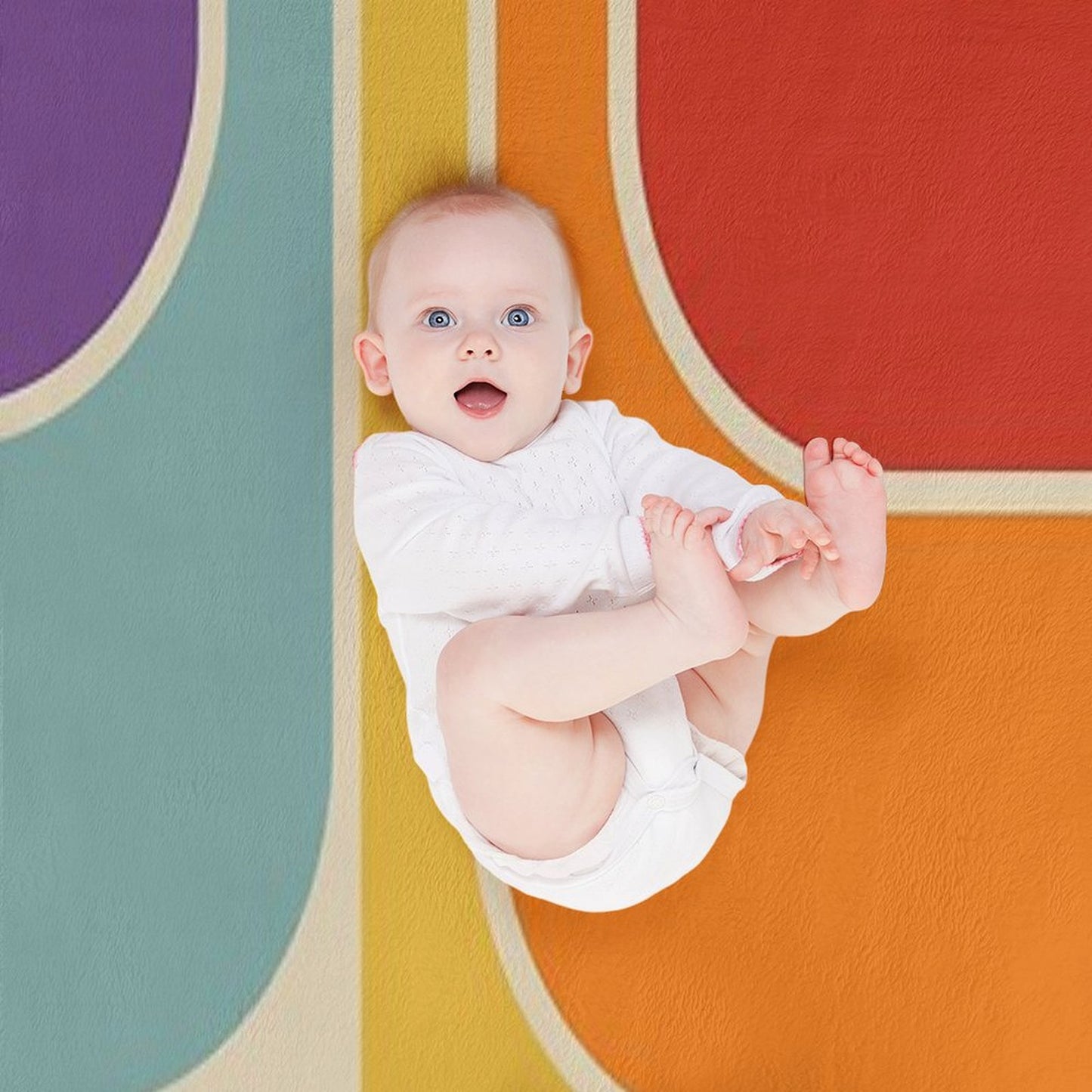 Retro Geometric Design 628 Throw Blanket