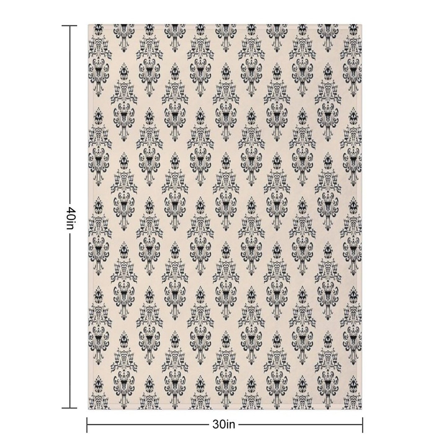 Haunted Mansion Wallpaper Hazelnut #Pastel Throw Blanket