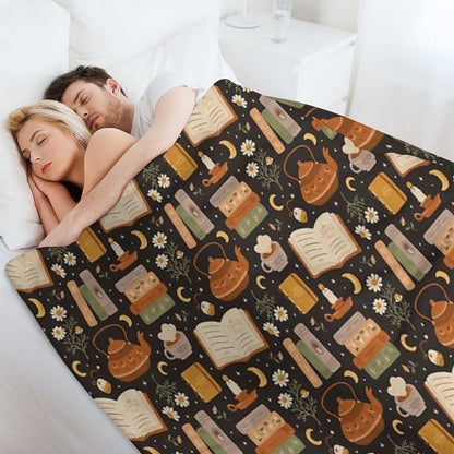 Sweet Bookish Dreams Throw Blanket