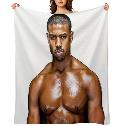 Michael B. Jordan Throw Blanket