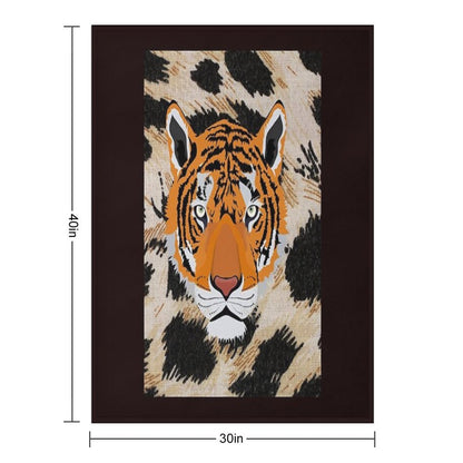 Copy of TIGER HEAD IN BEAUTIFUL COLORS. Throw Blanket